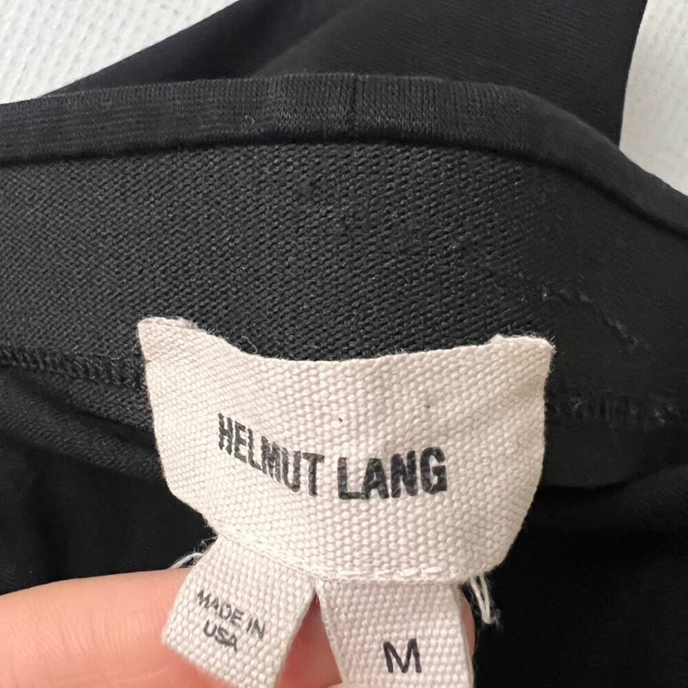 Helmut Lang Black Bondage Jersey Leggings Pull on Women Size Medium - Picture 7 of 9